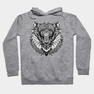 Aztec lion mandalas art pattern Hoodie